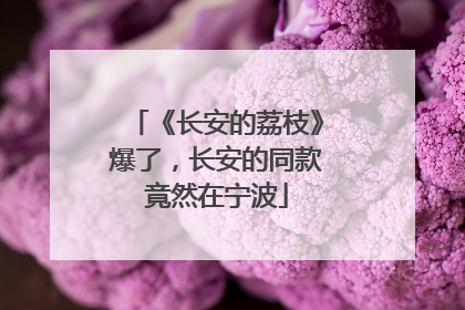 《长安的荔枝》爆了，长安的同款竟然在宁波