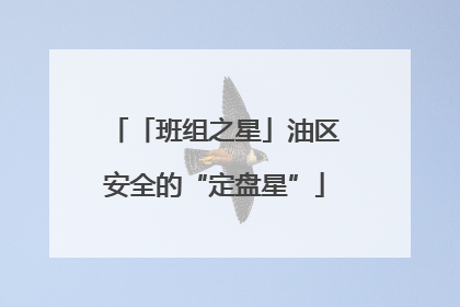 「班组之星」油区安全的“定盘星”