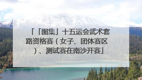 「图集」十五运会武术套路资格赛（女子、团体赛区）、测试赛在南沙开赛