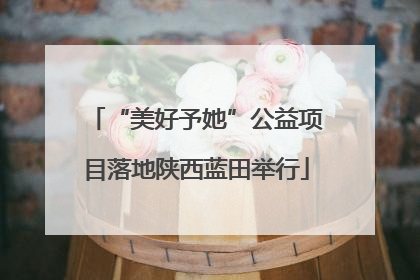 “美好予她”公益项目落地陕西蓝田举行