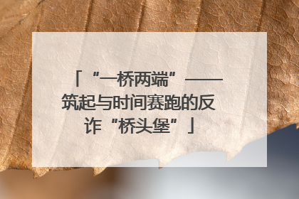“一桥两端”——筑起与时间赛跑的反诈“桥头堡”