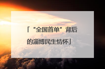 “全国首单”背后的淄博民生情怀