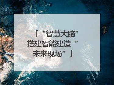“智慧大脑”搭建智能建造“未来现场”