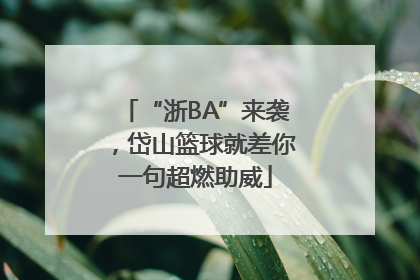 “浙BA”来袭，岱山篮球就差你一句超燃助威