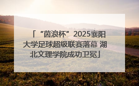 “茵浪杯”2025襄阳大学足球超级联赛落幕 湖北文理学院成功卫冕