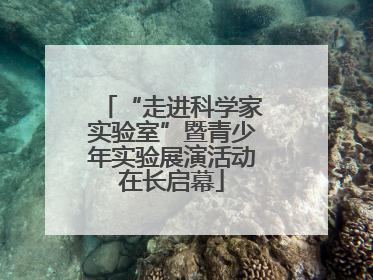 “走进科学家实验室”暨青少年实验展演活动在长启幕