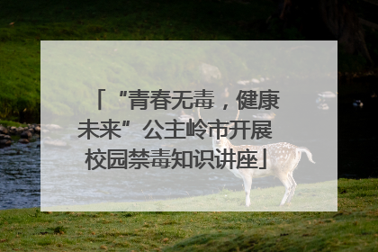 “青春无毒，健康未来”公主岭市开展校园禁毒知识讲座