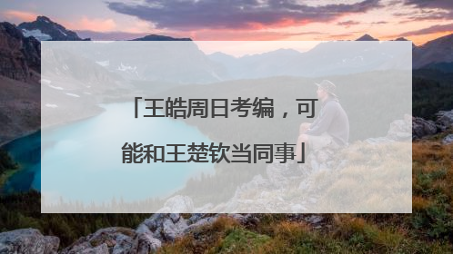 王皓周日考编，可能和王楚钦当同事