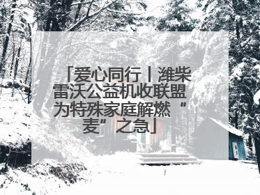 爱心同行丨潍柴雷沃公益机收联盟为特殊家庭解燃“麦”之急