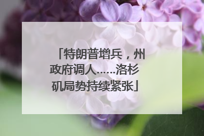 特朗普增兵，州政府调人……洛杉矶局势持续紧张