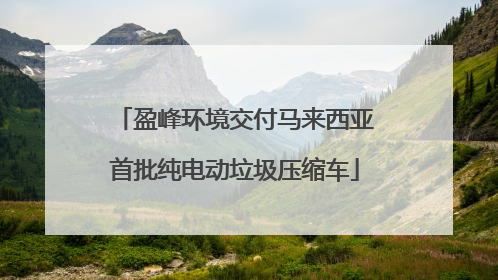 盈峰环境交付马来西亚首批纯电动垃圾压缩车