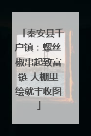 秦安县千户镇：螺丝椒串起致富链 大棚里绘就丰收图