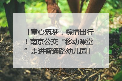童心筑梦，粽情出行！南京公交“移动课堂”走进智通路幼儿园