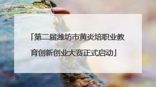 第二届潍坊市黄炎培职业教育创新创业大赛正式启动