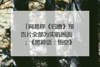 网易称《归唐》预告片全部为实机画面；《黑神话：悟空》公布Xbox版预购视频｜游戏早参