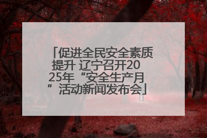 促进全民安全素质提升 辽宁召开2025年“安全生产月”活动新闻发布会