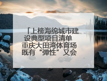 上榜海绵城市建设典型项目清单 重庆大田湾体育场既有“弹性”又会“呼吸”