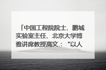 中国工程院院士、鹏城实验室主任、北京大学博雅讲席教授高文：“以人为本 智能向善” 推动文化与科技相生相促｜聚焦2025文化强国建设高峰论坛