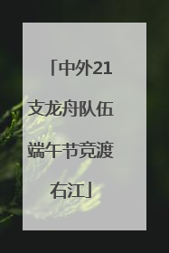 中外21支龙舟队伍端午节竞渡右江
