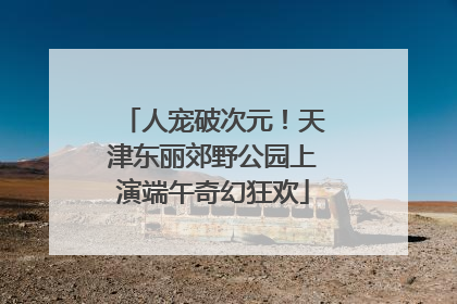 人宠破次元！天津东丽郊野公园上演端午奇幻狂欢