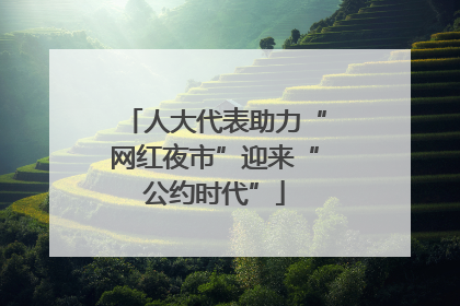 人大代表助力“网红夜市”迎来“公约时代”
