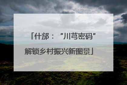 什邡：“川芎密码”解锁乡村振兴新图景