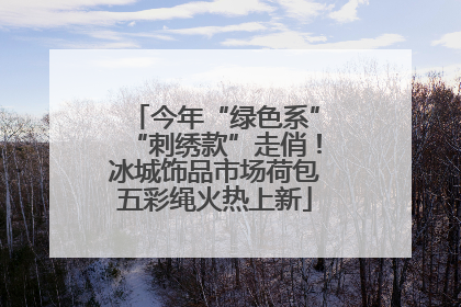 今年“绿色系”“刺绣款”走俏！冰城饰品市场荷包五彩绳火热上新