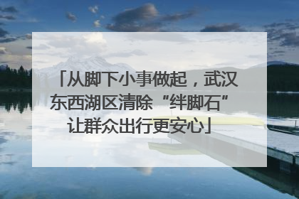 从脚下小事做起，武汉东西湖区清除“绊脚石”让群众出行更安心