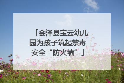 会泽县宝云幼儿园为孩子筑起禁毒安全“防火墙”