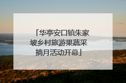 华亭安口镇朱家坡乡村旅游果蔬采摘月活动开幕