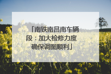 南铁南昌南车辆段：加大检修力度确保调图顺利