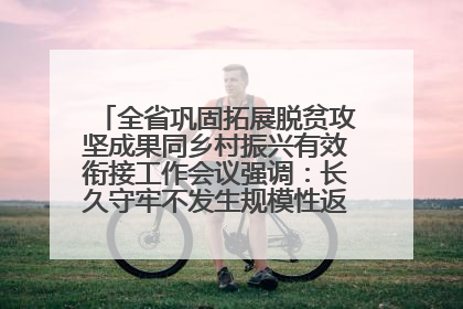 全省巩固拓展脱贫攻坚成果同乡村振兴有效衔接工作会议强调：长久守牢不发生规模性返贫致贫底线 王宁出席并讲话 王予波主持