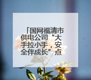国网福清市供电公司“大手拉小手，安全伴成长”点亮儿童“六一”节