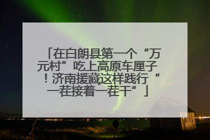 在白朗县第一个“万元村”吃上高原车厘子！济南援藏这样践行“一茬接着一茬干”