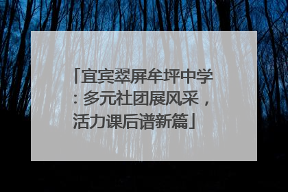 宜宾翠屏牟坪中学：多元社团展风采，活力课后谱新篇