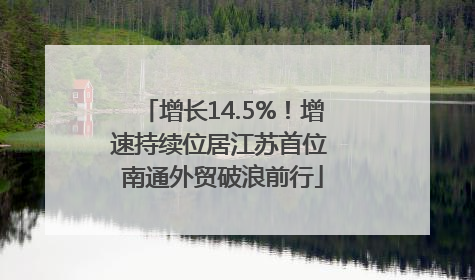 增长14.5%！增速持续位居江苏首位 南通外贸破浪前行