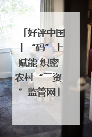 好评中国丨“码”上赋能 织密农村“三资”监管网