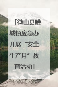 微山县驩城镇应急办开展“安全生产月”教育活动