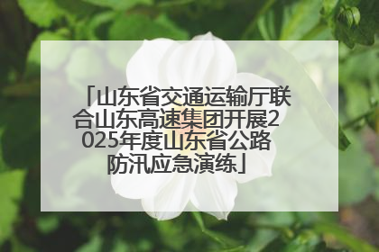 山东省交通运输厅联合山东高速集团开展2025年度山东省公路防汛应急演练