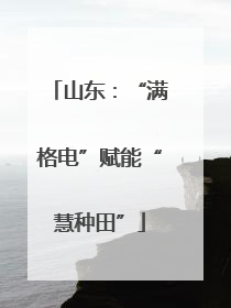 山东：“满格电”赋能“慧种田”