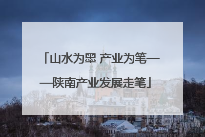 山水为墨 产业为笔——陕南产业发展走笔