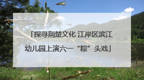 探寻荆楚文化 江岸区滨江幼儿园上演六一“粽”头戏