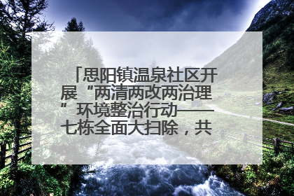 思阳镇温泉社区开展“两清两改两治理”环境整治行动——七栋全面大扫除，共建洁净家园