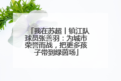 我在苏超丨镇江队球员张善羽：为城市荣誉而战，把更多孩子带到绿茵场