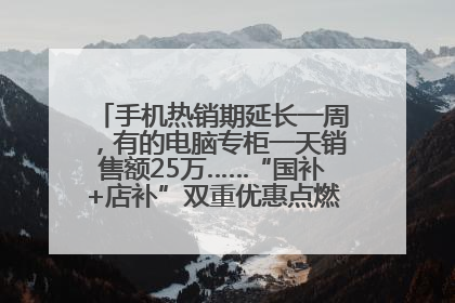 手机热销期延长一周，有的电脑专柜一天销售额25万……“国补+店补”双重优惠点燃德州“考后经济”