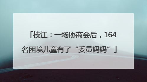 枝江：一场协商会后，164名困境儿童有了“委员妈妈”
