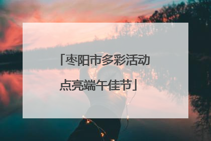 枣阳市多彩活动点亮端午佳节