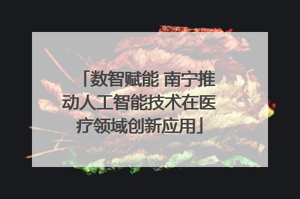 数智赋能 南宁推动人工智能技术在医疗领域创新应用
