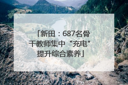 新田：687名骨干教师集中“充电” 提升综合素养