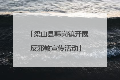 梁山县韩岗镇开展反邪教宣传活动